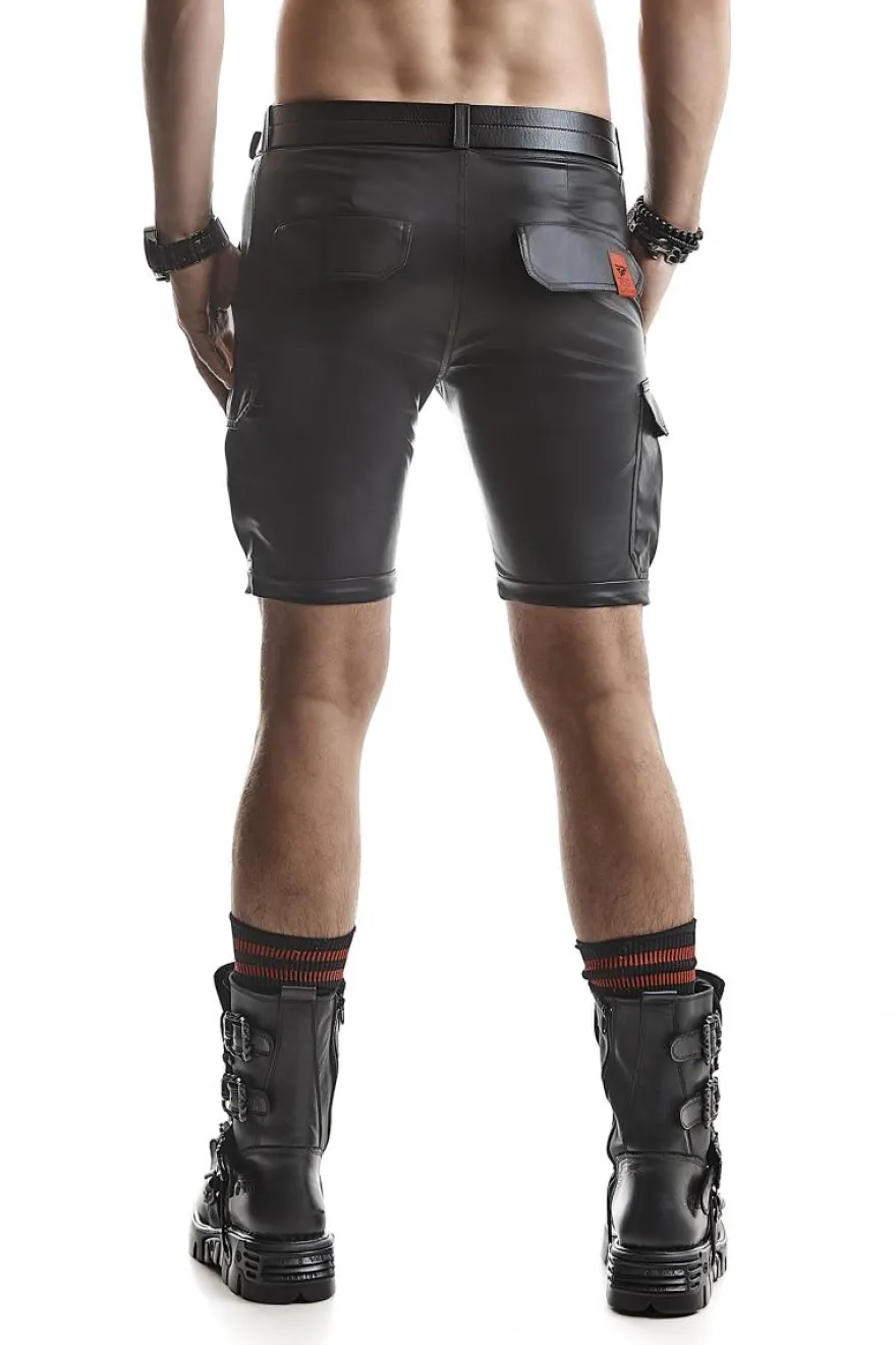 Regnes Fetish Planet - Wetlook Shorts mit Taschen