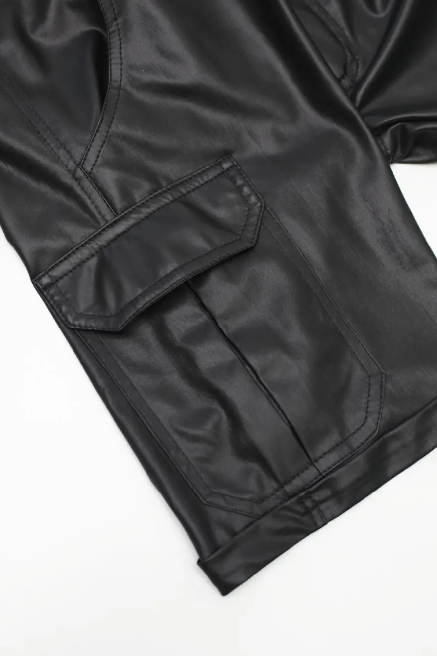 Regnes Fetish Planet - Wetlook Shorts mit Taschen