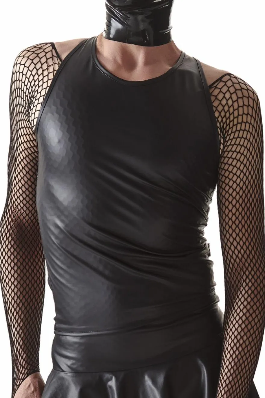 Regnes Fetish Planet - Wetlook T-Shirt Crossdresser Fetish Line schwarz