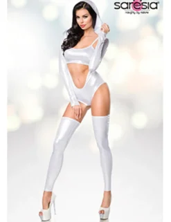 Saresia - Body-Set im Metallic-Look, 4-teilig