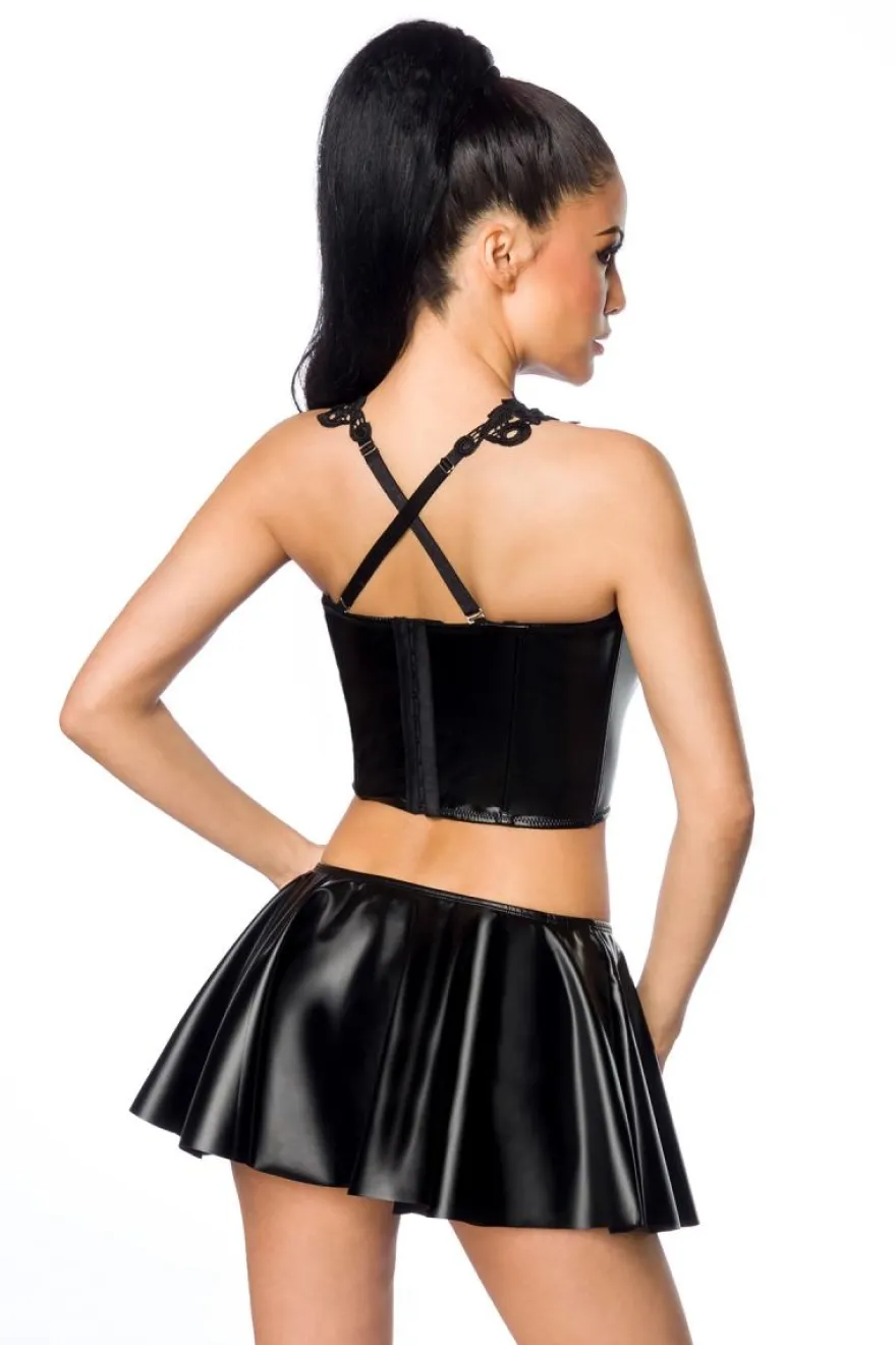 SARESIA-Wetlook-Set mit Spitze 18267 schwarz