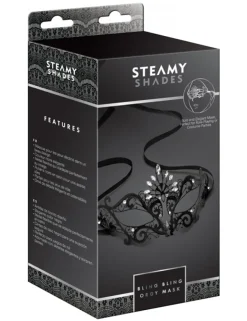 Steamy Shades - Augenmaske aus Metall mit Strass