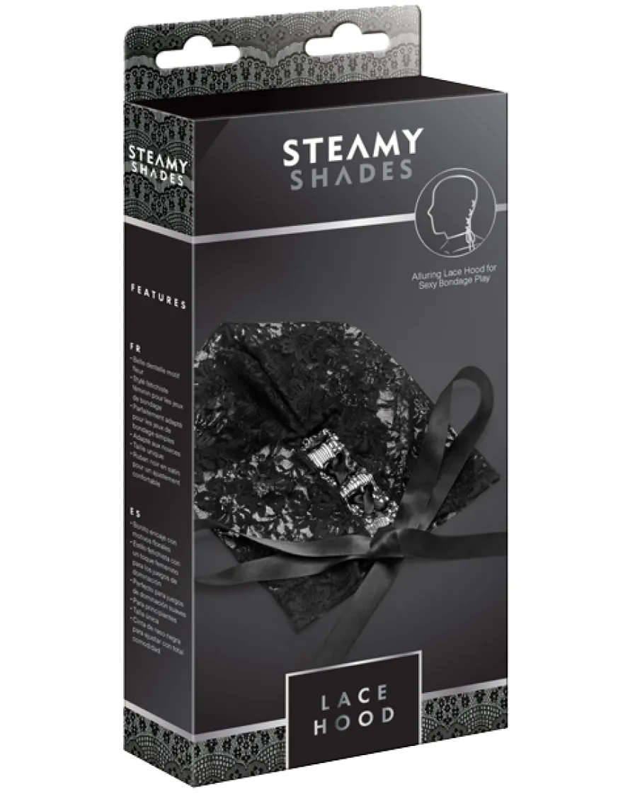 Steamy Shades - Bondage Spitzenmaske "Lace Hood"