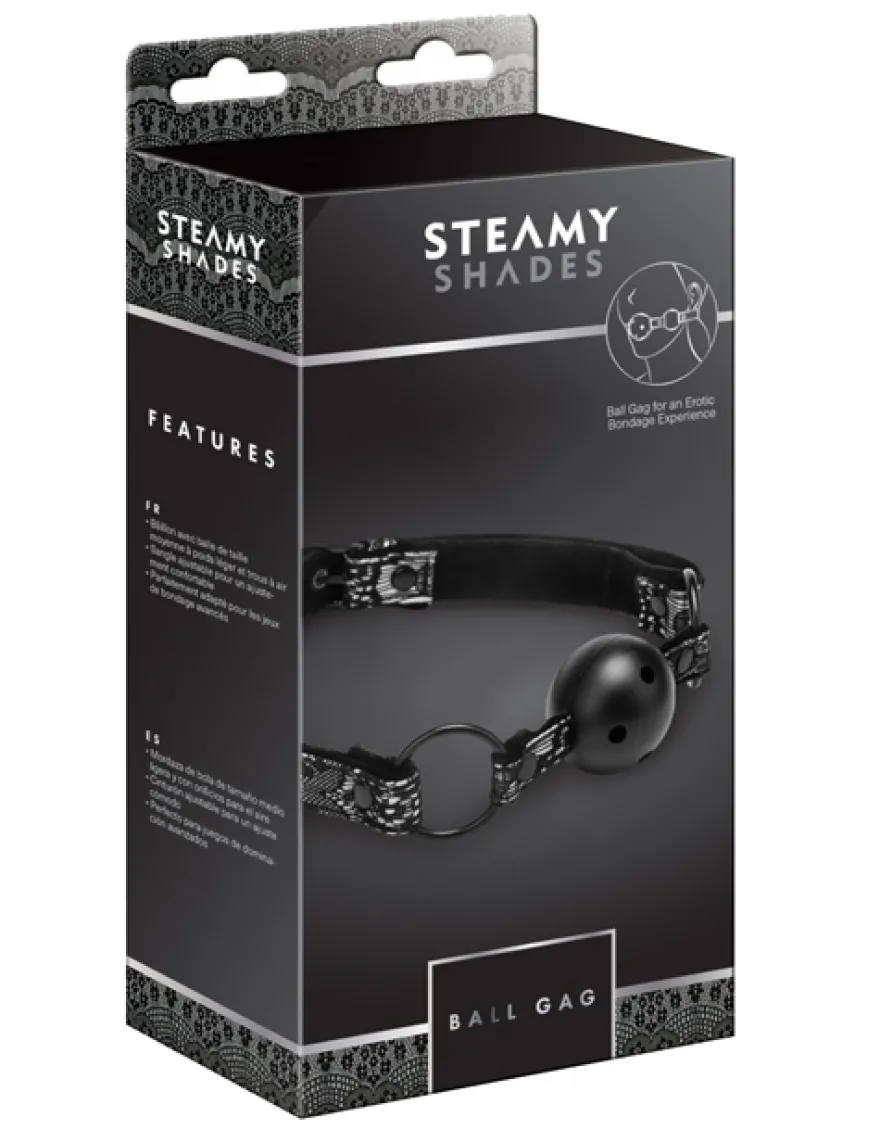 Steamy Shades - Knebelball "Gag" mit Atmungslöchern