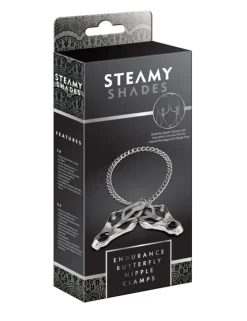 Steamy Shades - Nippelklemmen "Butterfly" mit Kette