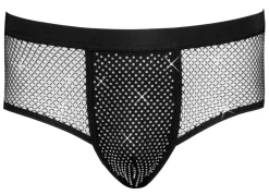 Svenjoyment - Glitzer Pants mit Netzeinsätze