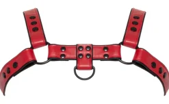 Svenjoyment - Harness aus Kunstleder rot