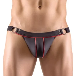 Svenjoyment - Herren Jock-Strap aus weichen dehnbarem Material in Neopren-Optik