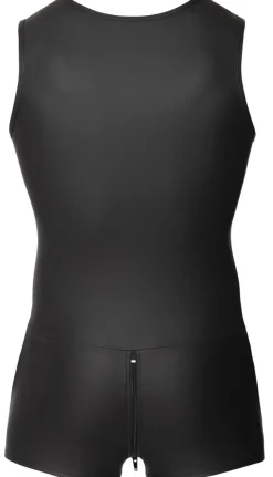 Svenjoyment - Mattlook Herren-Overall aus dehnbarem Material mit Reißverschluss