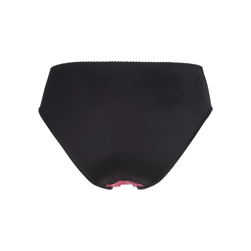 V-8463PS Plus Size panty pink-black 4XL