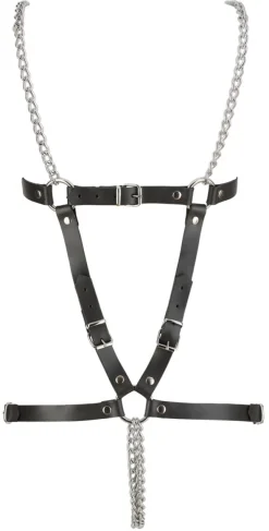 ZADO-Leder Ketten-Harness schwarz
