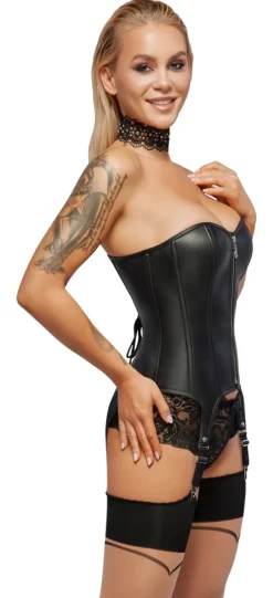 Zado - Straps-Corsage aus feinstem Leder