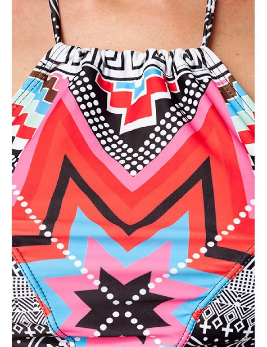 Zugeschnürt Shop - Trend Bikini mit Grafik-Print